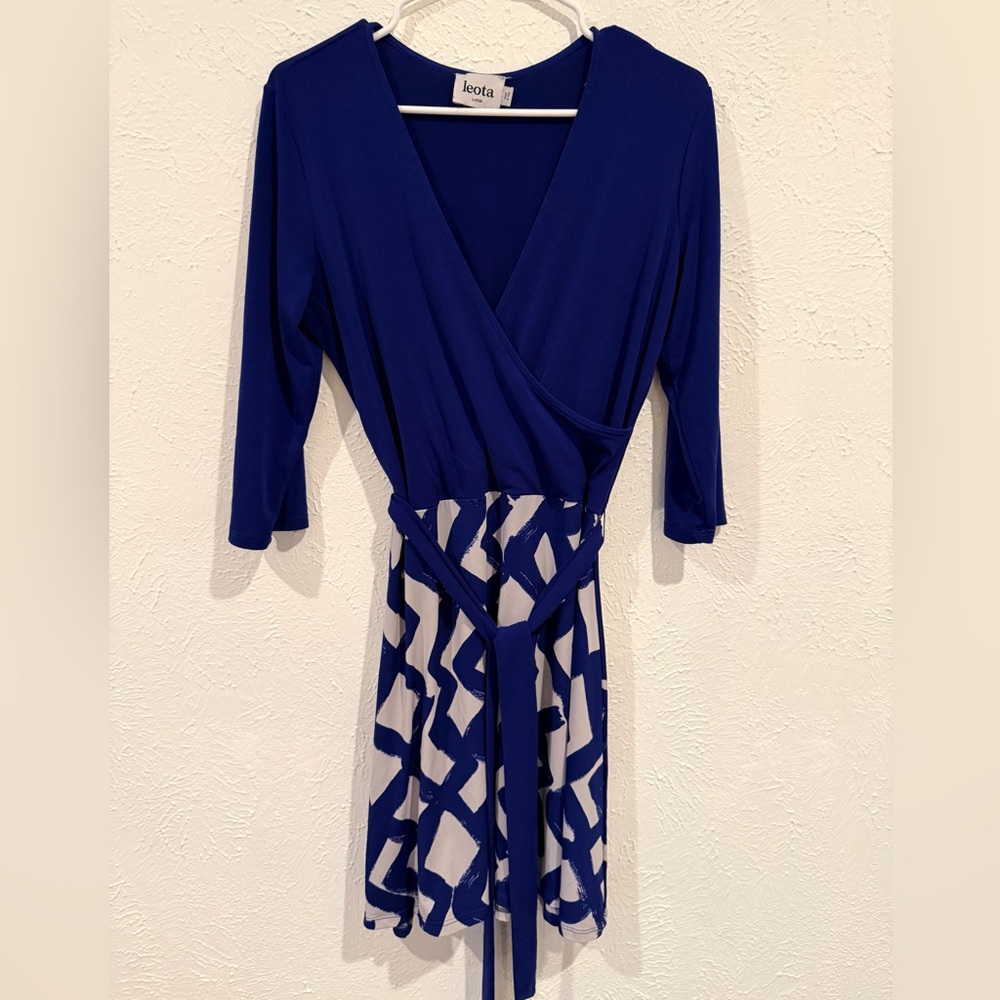 Leota Royal Blue Stretch Dress